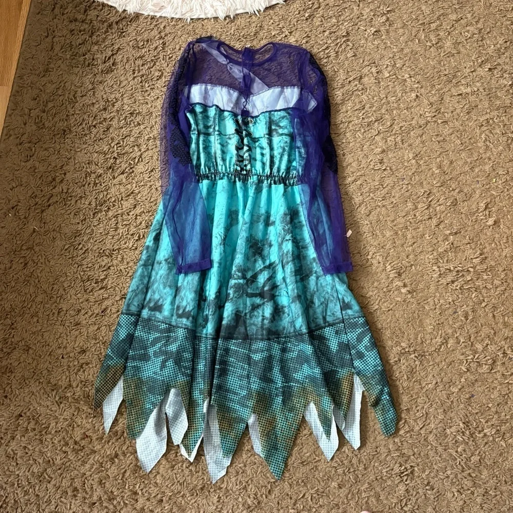 Disney Descendants 2 Costume Dress XL 14-16 Purple Blue Pirate Halloween